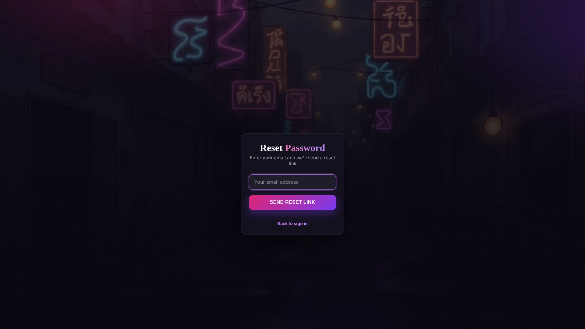 Forgot password