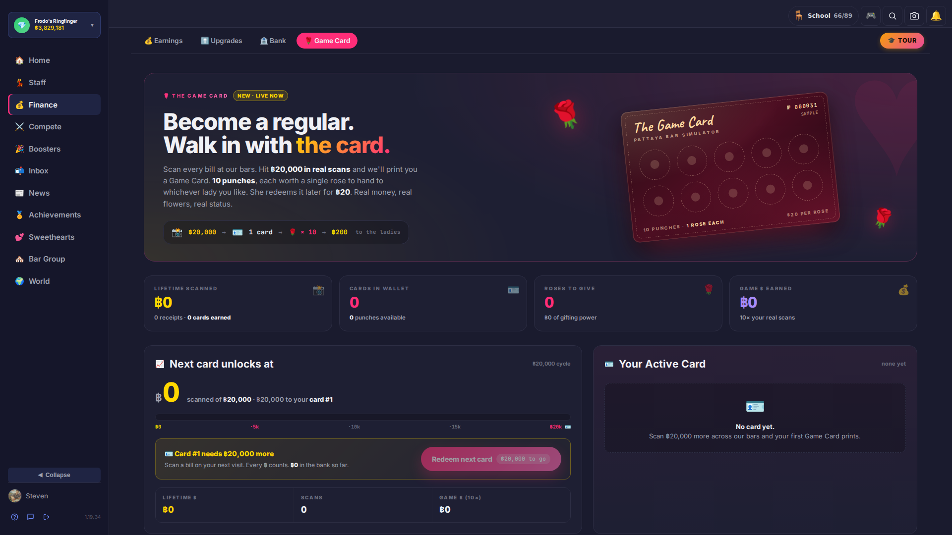 Bar card