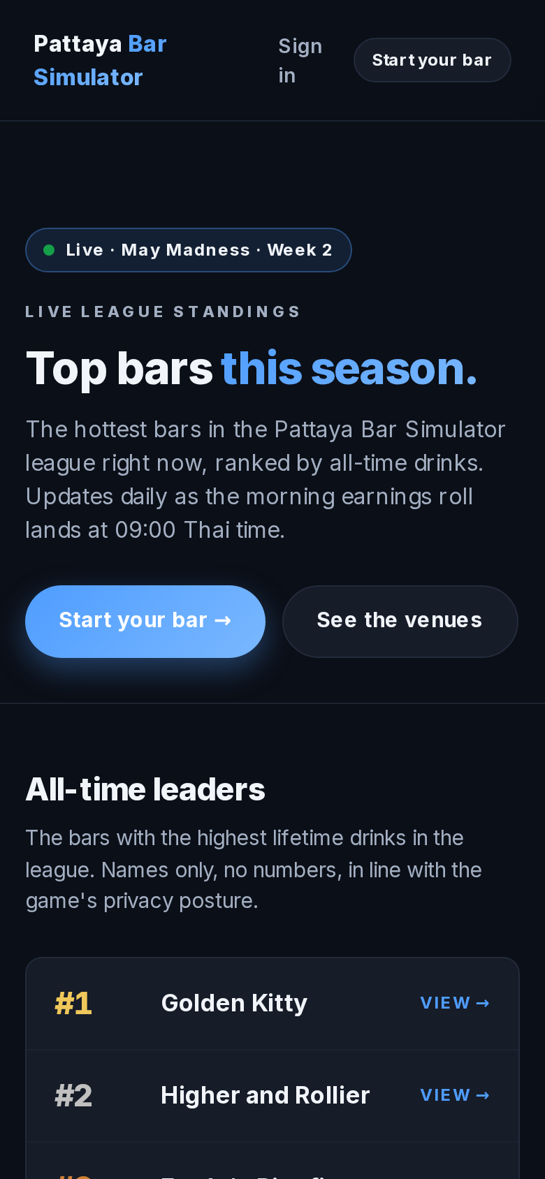 Top bars