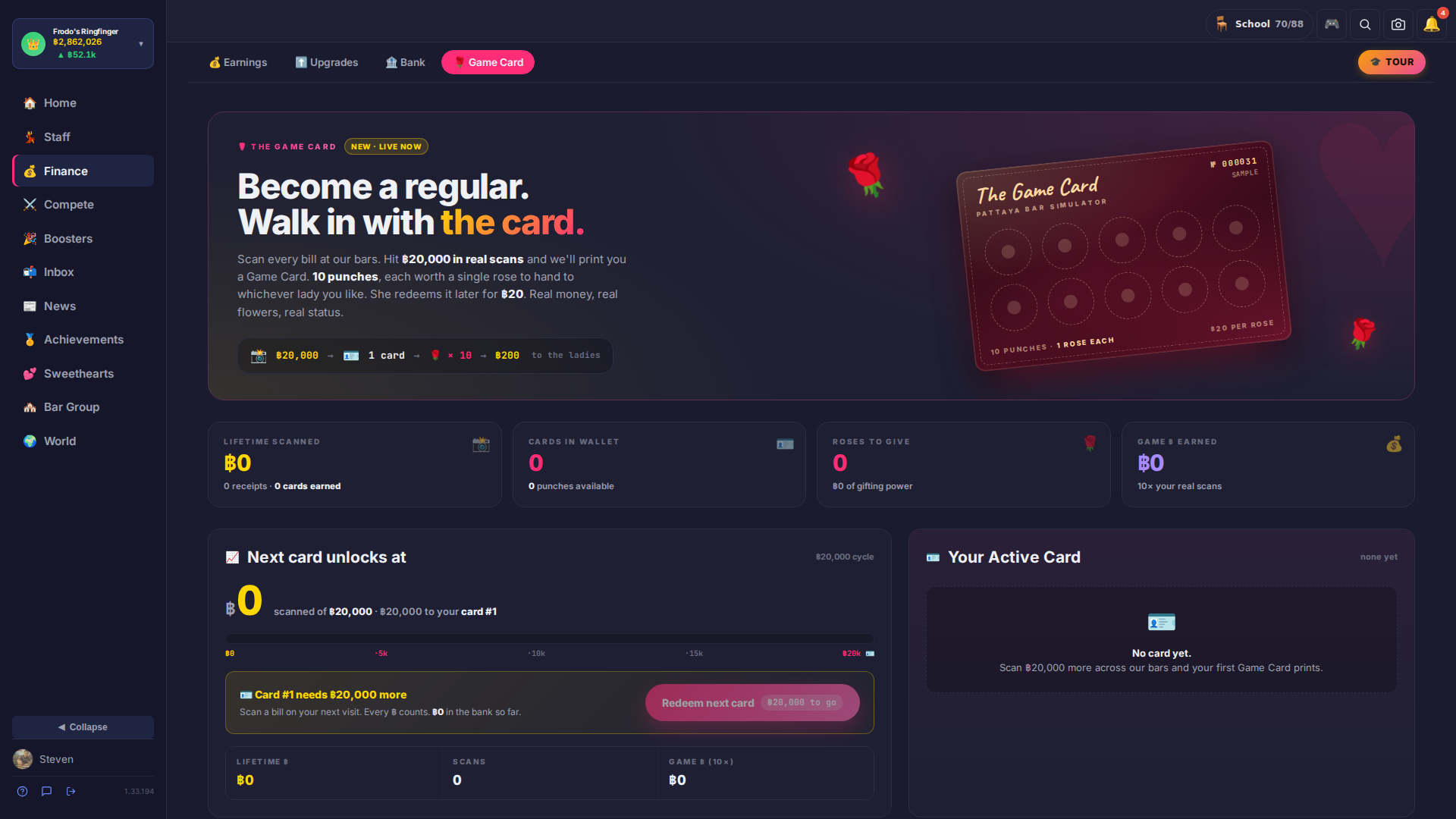 Bar card