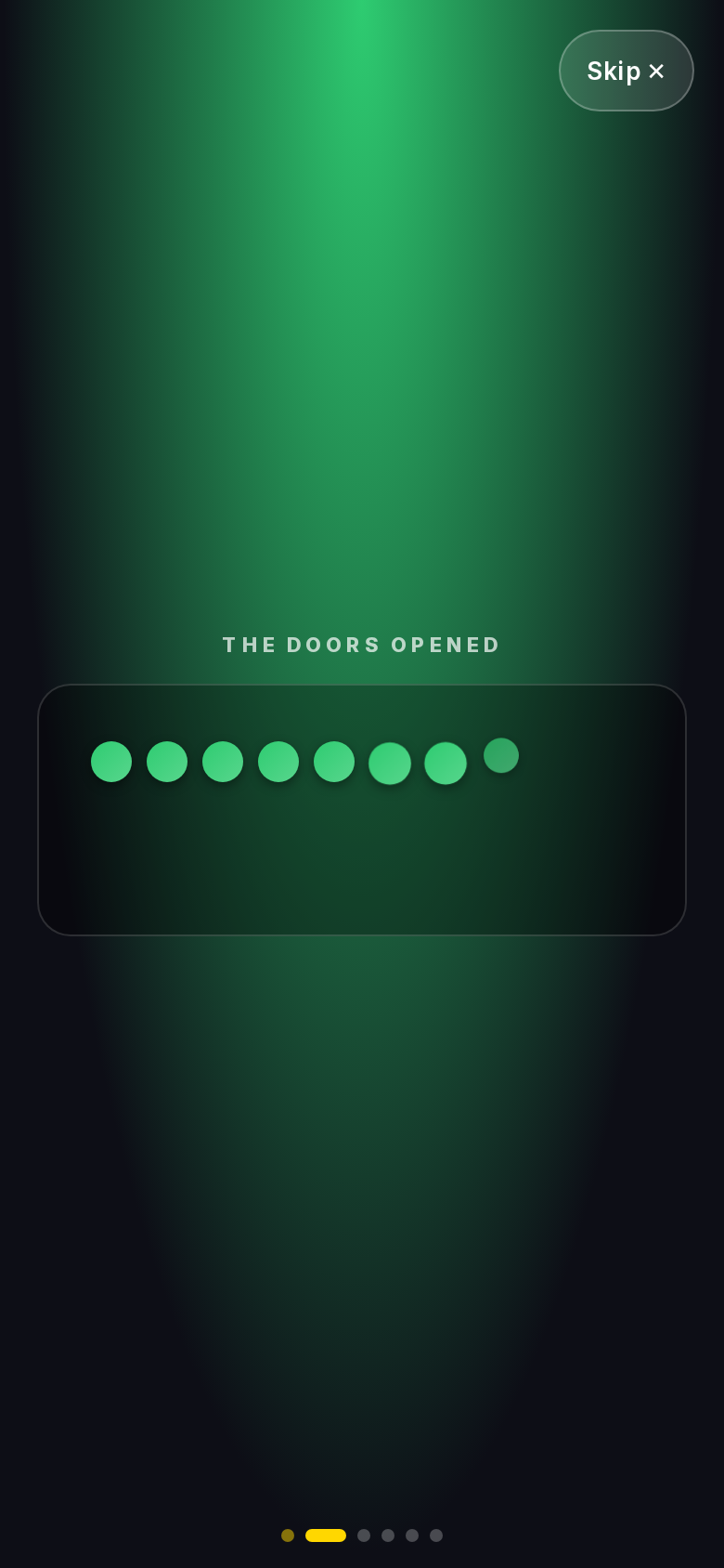 Your bar at a glance