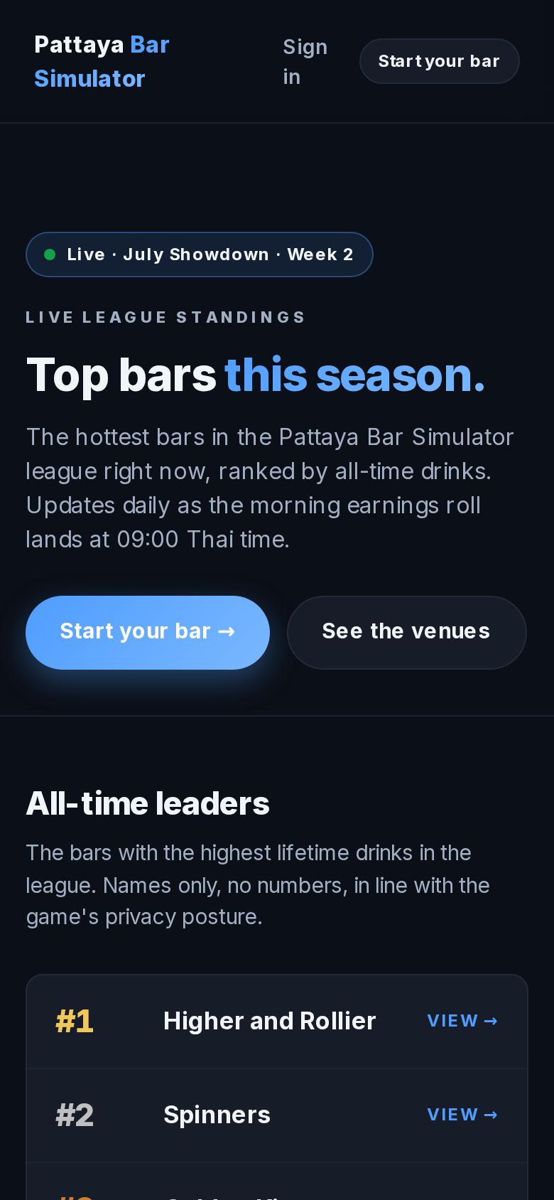 Top bars
