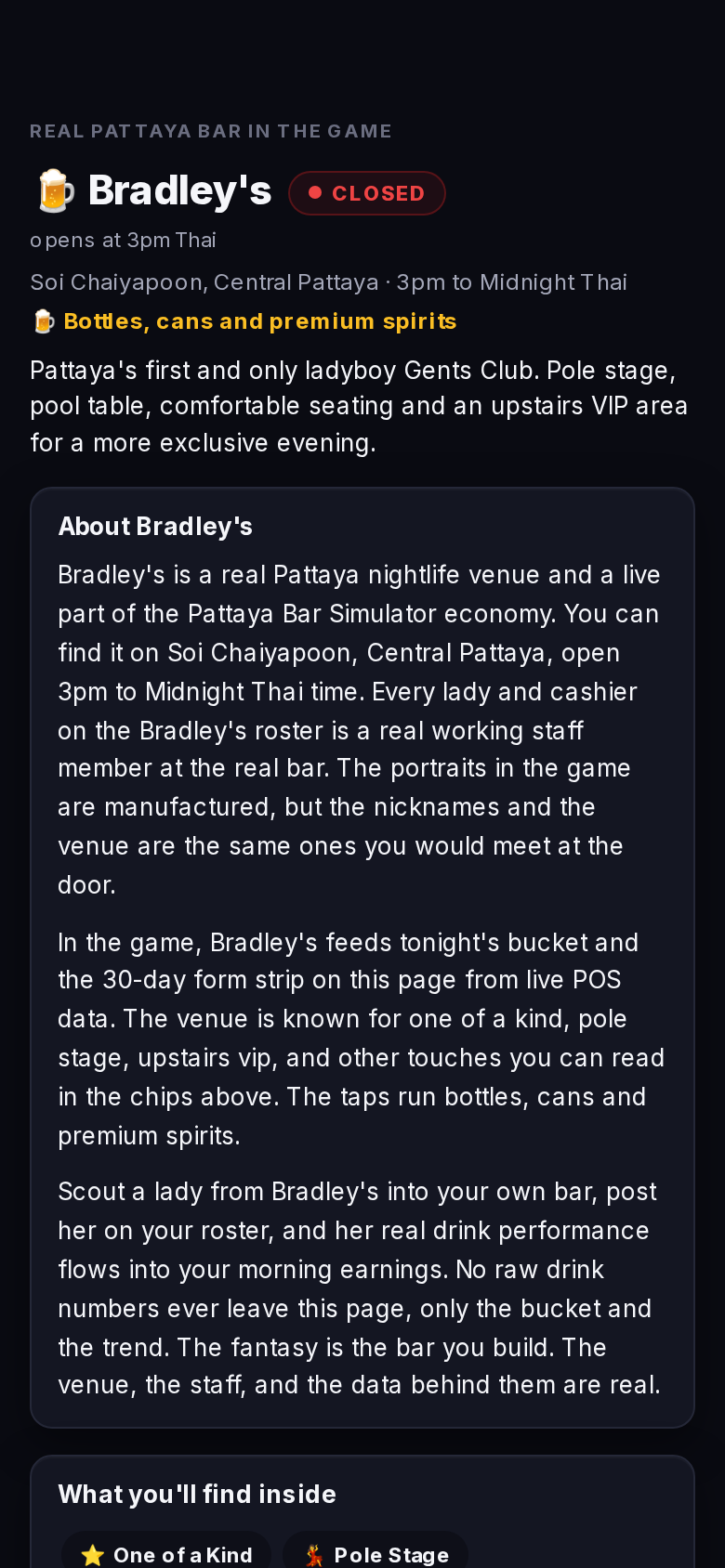 A venue profile