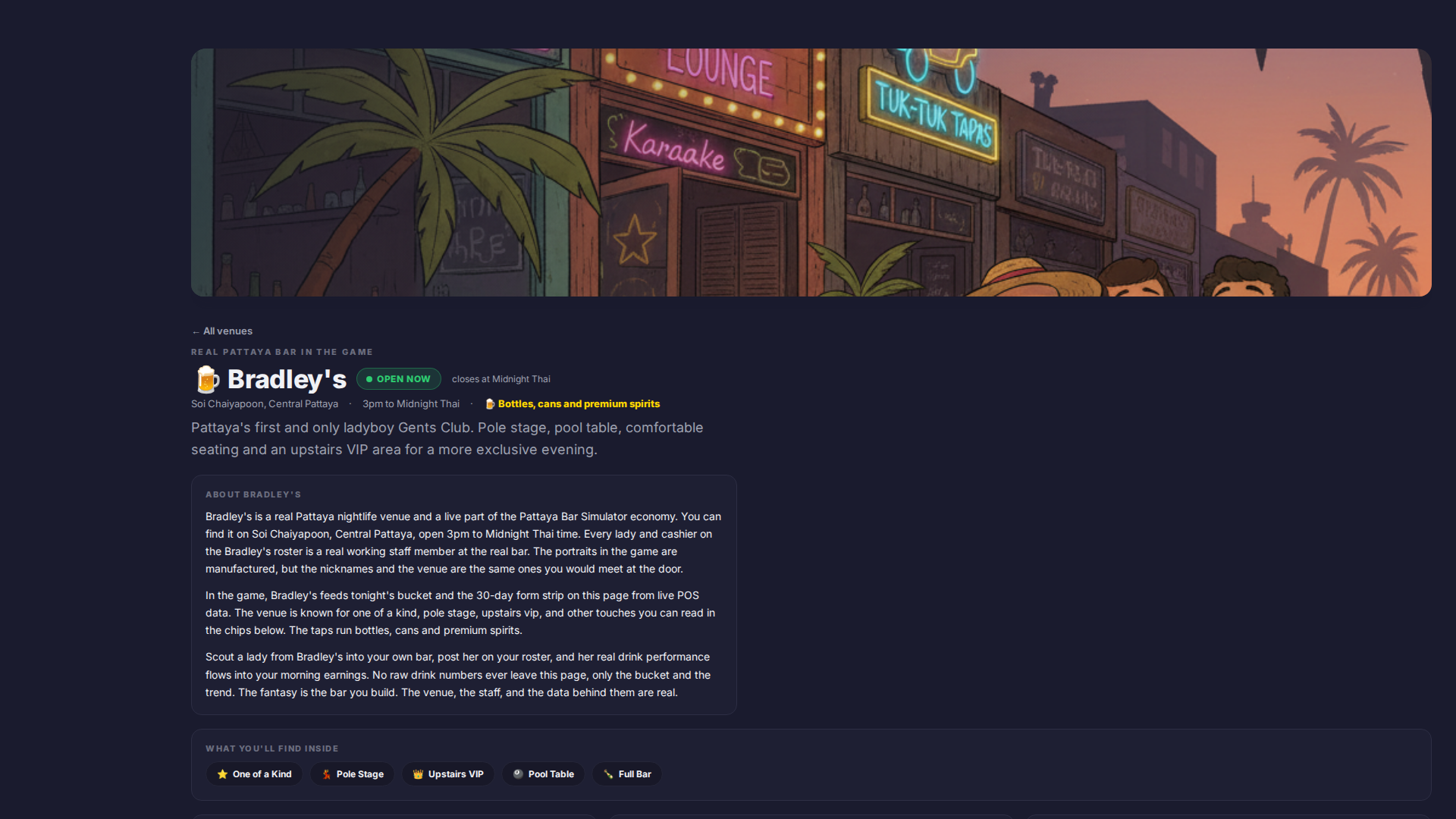 A venue profile