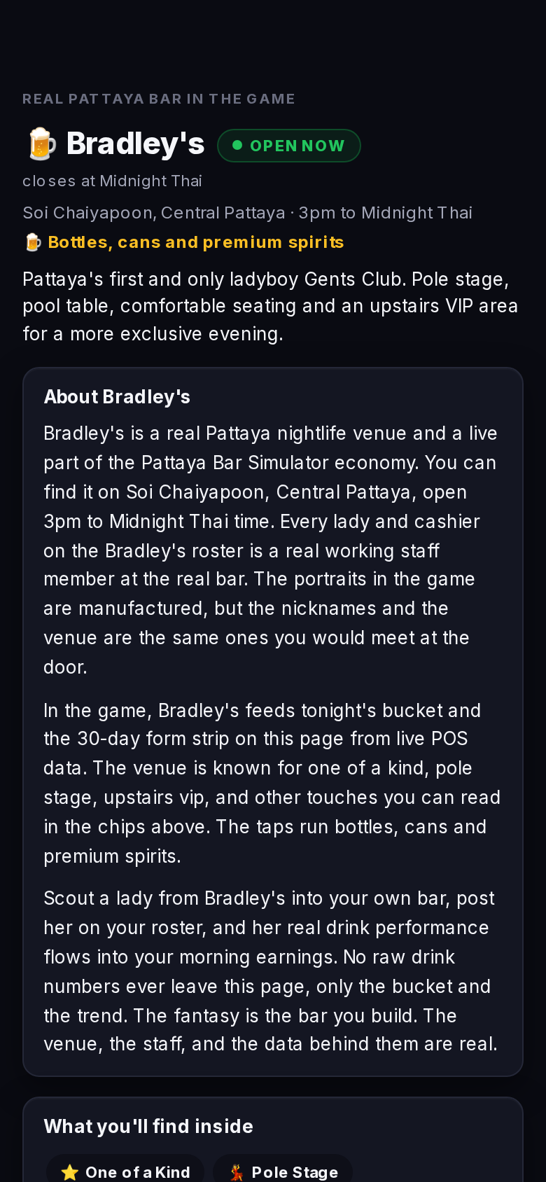 A venue profile
