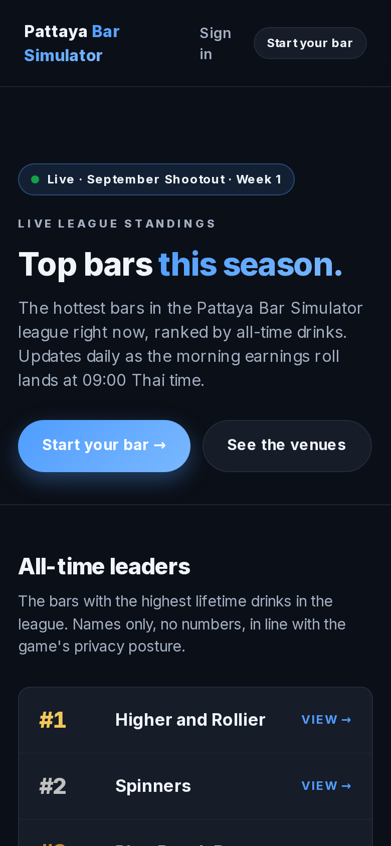 Top bars